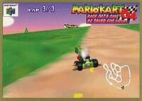 One of the Mario Kart 64 Collectible Trading Cards.