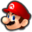 Mario's head icon in Mario Kart 8 Deluxe.