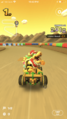 Bowser (Santa) Roaring the F1 Engine while driving the Green Formula 1 Kart. He is so happy!