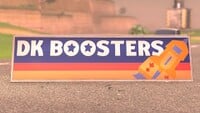 DK Boosters advert in Mario Kart World