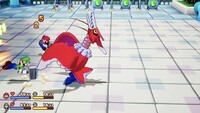 The Mega Snaptor attacking by pecking in Mario & Luigi: Brothership.
