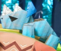 A Rhinono in Yoshi's Crafted World