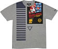 A t-shirt with the pattern of the Super Mario Bros. cartridge on it