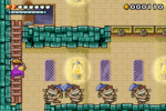 Wario near some Onomī in the level Arabian Night