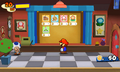 Mario in the early Decalburg sticker shop.