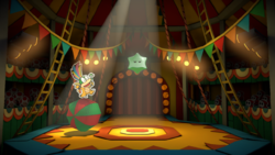 The first sighting of the Green Big Paint Star in Paper Mario: Color Splash