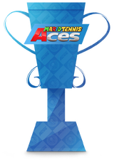 The Mario Tennis Aces trophy from the Trophy Creator application