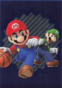 Mario & Luigi sport card from the Super Mario Trading Card Collection