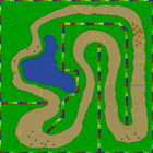 The map for Donut Plains 2.