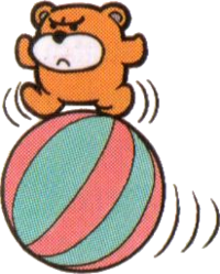 Artwork of Bear, from Super Mario Land 2: 6 Golden Coins.
