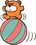 Artwork of Bear, from Super Mario Land 2 - 6 Golden Coins.