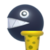 Chain Chomp icon in Super Mario Maker 2 (New Super Mario Bros. U style)
