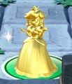 Princess Peach turned into her gold form