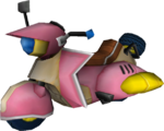 The model for Princess Peach's Sugarscoot from Mario Kart Wii