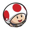 Artwork of Toad (as a ball) in Mario Pinball Land