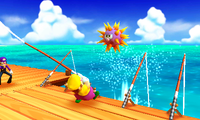 Pier Pressure with an Urchin in Mario Party: The Top 100