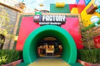 The front of 1-UP Factory in Super Nintendo World