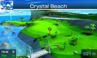 Hole 5 of Crystal Beach from Mario Sports Superstars