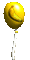 A yellow Banana Balloon from Donkey Kong 64.