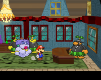 Don Pianta at his desk in Paper Mario: The Thousand-Year Door