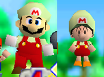 Fire Mario as an alternate color scheme in Mario Golf.