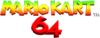 The in-game logo for Mario Kart 64