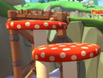 Mushroom Trampolines found in Wii Mushroom Gorge