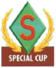 Mario Kart: Super Circuit promotional artwork: The Special Cup emblem.