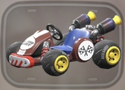 The brown/red Standard Kart from Mario Kart World
