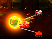 Screenshot of the Shy Guy Squad Brawl Attack from Mario & Luigi: Bowser's Inside Story + Bowser Jr.'s Journey