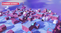 An example of the Barren Gateway battle in Mario + Rabbids Sparks of Hope'’