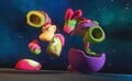 Rayman using Vortex Guard in Mario + Rabbids Sparks of Hope