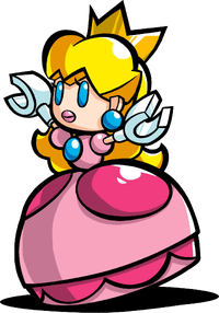 Mini Peach in Mario vs. Donkey Kong: Tipping Stars.