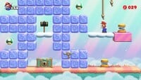 Screenshot of Mystic Forest's bonus level from the Nintendo Switch version of Mario vs. Donkey Kong