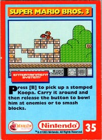 One of the Nintendo Collector Cards