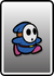A Blue Shy Guy card from Paper Mario: Color Splash
