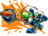 Yoshi character sticker for the Mario Strikers: Battle League trophy in the Trophy Creator application