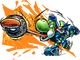 Yoshi character sticker for the Mario Strikers: Battle League trophy in the Trophy Creator application