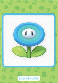 Ice Flower item card from the Super Mario Trading Card Collection
