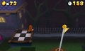 The ghostly figure in World 4-4