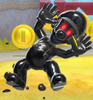 Screenshot of a Fury Shadow taunting Mario in Super Mario 3D World + Bowser's Fury