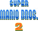 The in-game logo of Super Mario Bros. 2