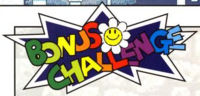 Artwork of the Bonus Challenge sign for Super Mario World 2: Yoshi's Island
