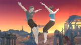 Male and Female Wii Fit Trainers