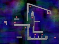 A Target Test stage in Super Smash Bros. Melee