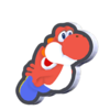 Swimming Red Yoshi Standee from Super Mario Bros. Wonder