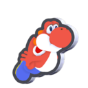 Swimming Red Yoshi Standee from Super Mario Bros. Wonder