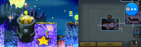 Mario getting 3 Coins from jumping on Bowser in Stardust Fields of Mario & Luigi: Superstar Saga + Bowser's Minions.