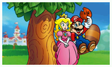 Mario and Peach sitting on the Tail Tree.