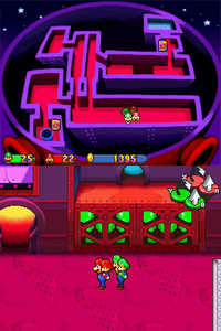 Mario, Luigi, Baby Mario, and Baby Luigi in Vim Factory